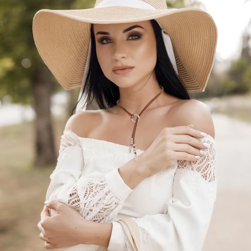 HUASAI Choker Necklace for Women Boho Necklaces Country Concert Outfits for Women Layered Western Choker Necklace Boho Cowgirl Jewelry Accessories Dress - color: Q:Boho Necklace