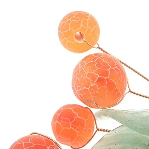 Orange Agate Hairpin Hair Stick Kanzashi for Kimono Hanfu Bride Ancient Costume Hair Accessories Cosplay Gift