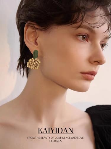 Silver/Gold Boho Dangle Statement Earrings for Women Trendy,Handmade Vintage Dainty Cute Long Drop Summer Earrings,fashion Accessories Jewelry Gifts - color: A24 geometric gold balls tassels
