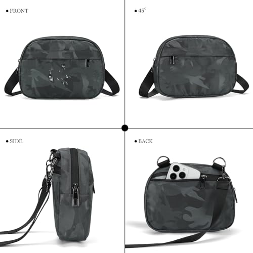 MAXTOP Small Crossbody Bags for Women Belt Bag Fanny Pack with Adjustable Strap - color: Camo Dark Grey, style: Small Crossbody Bag