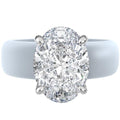 Rinfit Silicone Ring with Stone - Oval Cut Cubic Zirconia Solitaire Engagement Ring for Women - Rubber Wedding Bands - Patented Design - color: Pack E: Soft Blue / Silver