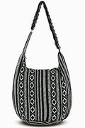 Your Cozy Hobo Sling Bags For Women Crossbody Bag Thai Top Handmade Shoulder Bag with Adjustable Strap - color: Naga-black