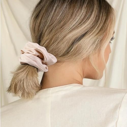 6 Pack Hair Scrunchies for Women - Hair Ties No Damage Both for Thick Hair or Thin Hair Curl Hair No Crease Scrunchies Ponytail Holder No Hurt Your Hair - color: Light Blue