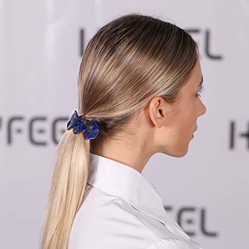 HYFEEL Hair Barrettes Large French Clips Wide Hair Clasp for Women Thick Fine Hair Accessories - Blue Tortoiseshell - 3Pcs (Navy Blue, Brown) - color: Navy Blue, Brown, Tortoise Shell