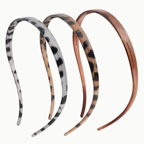 3 Pack Glasses Headbands for Women, Hairband Designed for Eyewear, Fashion Skinny Headbands-Leopard - color: Polished - 3 Colors03