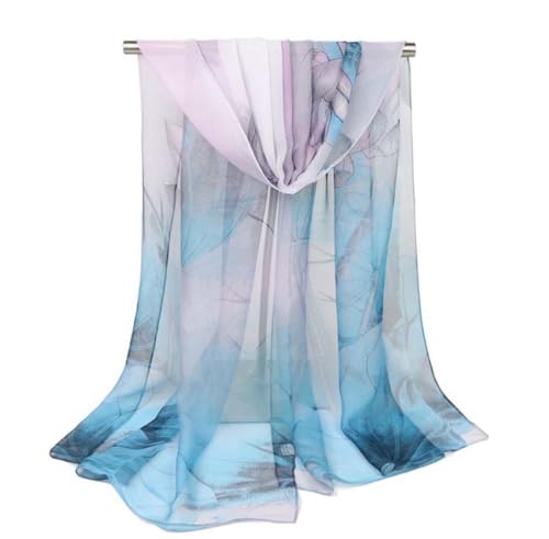 Xyueanlo Scarfs for Women Fashion Scarves Print Pattern Lightweight Sunscreen Scarf Wraps Shawls - color: Lotus Violet