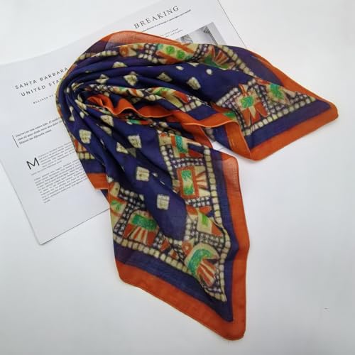 Large Cotton Bandana Lightweight Head Hair Scarf Headbands Wraps Cover Handkerchiefs for Women Men 25 x 25 inch - color: Rt15