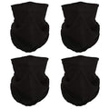 4 Headband Bandana Balaclava Half Face Mask Shield Head Hair Scarf Neck Gaiter Hat Multipurpose For WoMen Men Breathable Reusable Washable Black - color: 4x Black Face Mask