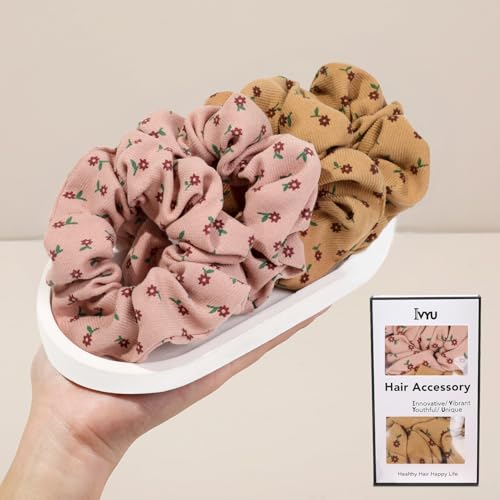 Hair Scrunchies for Women - Hair Ties No Damage Both for Thick Hair or Thin Hair Curl Hair No Crease Scrunchies Ponytail Holder No Hurt Your Hair - color: Light Pink