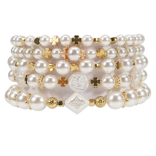 Bohemia Bracelets for Women Vintage Stackable Beads Bracelets Charm Stretch Beach Jewelry - color: Color 39