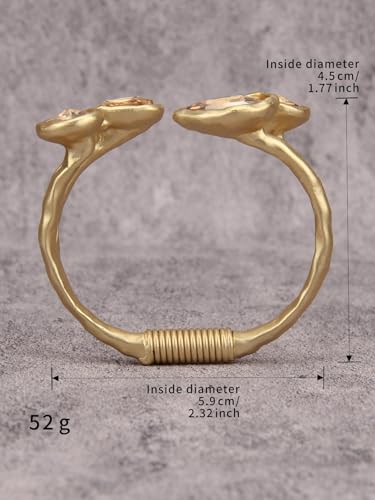 Chunky Gold Bracelet Trendy Gold Cuff Bracelets for Women Statement Silver Arm Cuffs Bangles Arm Punk Jewelry Accessories - style: Chunky Twisted Bracelets