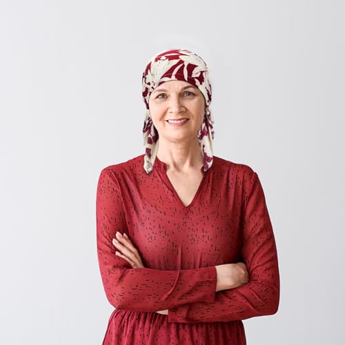 4 Pieces Chemo Headwear for Women, Pre-Tied Head Scarf Cancer Headwear for Hair Loss - color: Multicolor-2
