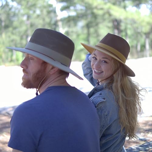 Bouie Safari Sun Hat - UPF 50+, Water-Repellent Wide Brim Bucket Hat for Hiking, Fishing - color: Mustard, size: X-Large