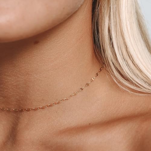 Elegance 11 designs Gold Plated Thin Chain Layered Necklaces For Women Non Tarnish,18k Gold Plated Stainless Steel Dainty Waterproof Gold Necklace Set Stack For Women Gifts Jewelry - color: Gold Necklace2101