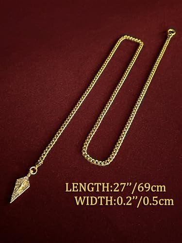 18K Gold Plated Knight's Shield Slip Chain for Women - color: 18KGold-Plated, size: 27''