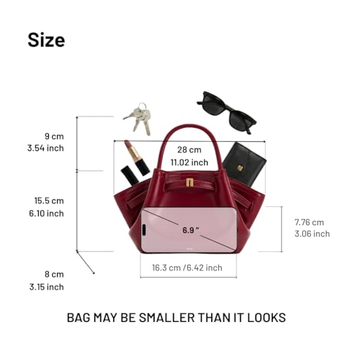 JW PEI Women's Hana Mini Tote Bag - color: Claret