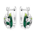 Earrings for Women 925 Sterling Silver Hoop Earring Colorful Cute Fashion Hoop Earrings Graduation Birthday Jewelry Gifts for Women - color: Lily of the Valley Earrings