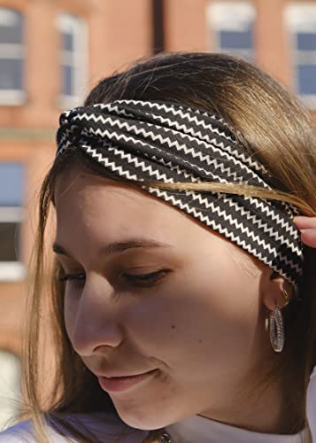 DRESHOW 8 Pack Headbands for Women Yoga Knotted Headbands Elastic Criss Cross Hair Accessories Sports Head Wrap Non Slip - color: 8 Pack Fashion Leader A
