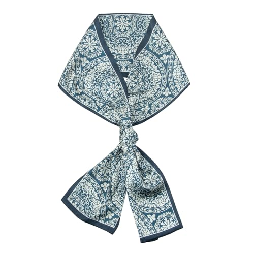 RIIQIICHY Hair Scarf for Women Like Silk Scarves Headband Neck Scarfs Twilly Purse Accessories - color: C024