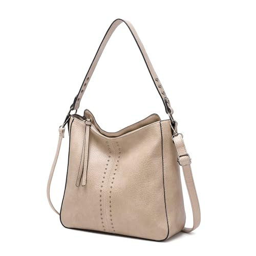 Montana West Hobo Bag for Women Crossbody Purse and Handbags Ladies Chic Shoulder Bags - color: Khaki