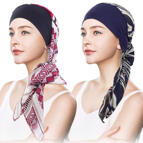 Headwear Turbans for Women - Lightweight Head Scarf for Women's Hair Chiffon Elegant Headwraps Hats - color: Z03