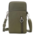 JANKS Small Crossbody Bag for Women - Mini Phone Purses with Crossbody Strap and Wallet - Nylon Arm Bag - color: Z-green