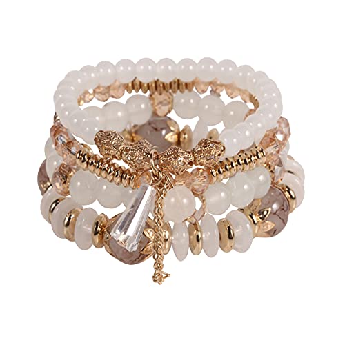 Bohemia Bracelets for Women Vintage Stackable Beads Bracelets Charm Stretch Beach Jewelry - color: Color 42
