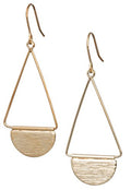 SPUNKYsoul Shield Paddle Earring Lightweight Statement Earrings | SPUNKYsoul Collection - style: Small Gold