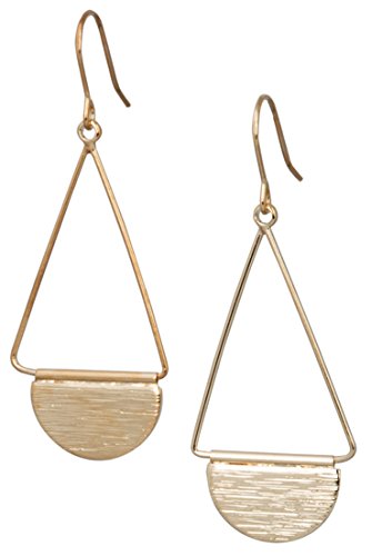 SPUNKYsoul Shield Paddle Earring Lightweight Statement Earrings | SPUNKYsoul Collection - style: Small Gold