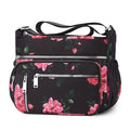 NPBAG Crossbody Bag for Women, Shoulder Purse Handbag Messenger Bag, Trendy Pocketbooks, Waterproof and Multi-Pockets - color: Peony