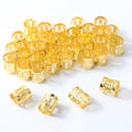 100 Pcs Hair Gold Cuffs Gold Dreadlocks Beads Adjustable Hair Braid Rings Clips Dread Locks Hairs Braiding Metal Jewelry for Braids Women Hairs Clips Decoration Accessories Festival Gifts