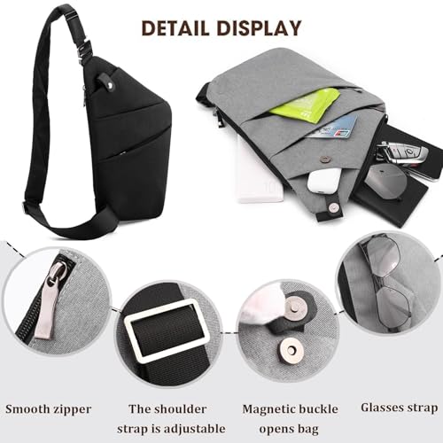 Crossbody Travel Bags for Women, Anti Theft Proof Safe Slim Sling Travel Purses, Personal Flex Shoulder Bag for Men Women - color: Purple, size: Left Shoulder