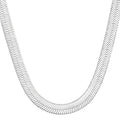 NECOCY 14K Gold Plated Necklaces for Women, Dainty Gold Herringbone Choker Necklace Thin Layered Snake Chain Jewelry for Gifts - color: SL-5MM 14" Herringbone Necklace