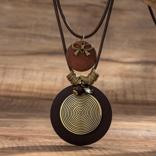 Boho Outfits for Women Boho Necklaces Country Concert Outfits Nashville Western Jewelry Choker Necklaces Long Leather Necklace Western Dress Jewelry Country Cowgirl Accessories Gifts - color: K9-Black