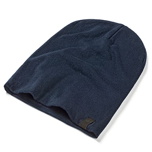 Revony Chemo Beanie Cap - Soft and Skin Friendly - 100% Cotton - color: Navy