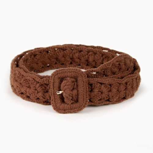 Simple Trendy Soft Cotton Rope Braided Woven Boho Waist Belt for Women Girl Medieval Bohemian for Dress Jeans
