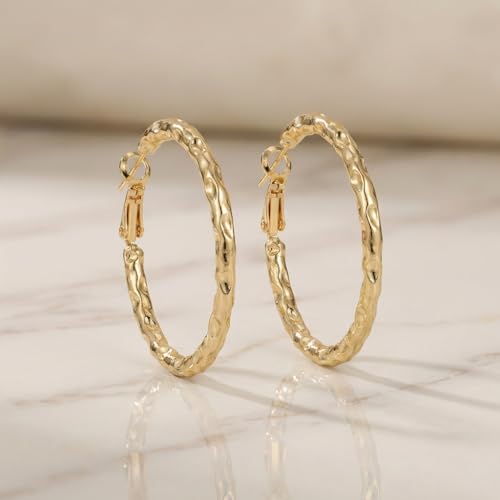 4 Pair Small Gold Hoop Earrings for Women Sensitive Ears - Hypoallergenic 14k Real Gold Plated Hoops Zirconia Cartilage Huggie Earrings Set Helix Piercing Earring Gold Jewelry for Women Gift - color: 1942 Hoop Gold