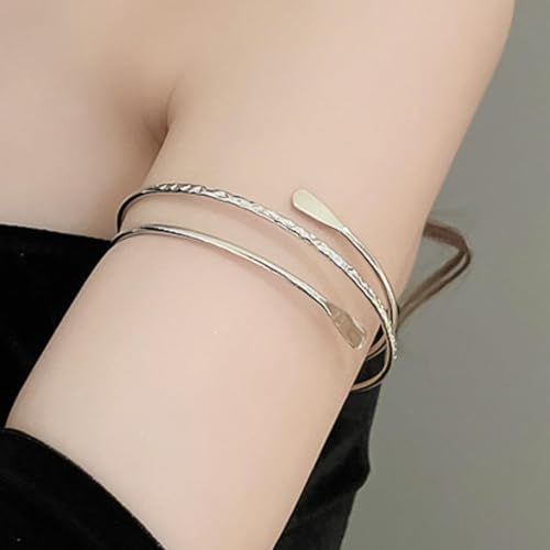 Frodete Arm Cuff Bracelet for Women Gold Upper Arm Jewelry Bangle Cuff Bracelets Starfish Shell Beach Jewelry Trendy Stuff Gifts - color: C4:arm cuff