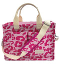Large Canvas Tote Bag for Women Work Tote Bags with Pockets Laptop Crossbody Purses Everyday Bag Handbags for Travel - color: New Upgrade Plus Leopard Pink