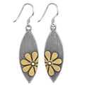 Boho Earrings, Statement Earrings, Teardrop Sunflower Earrings, Dangle Ethnic Earrings for Women, Handmade Bohemian Trendy Boho Vintage Jewelry - style: Daisy