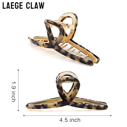 MEDOCA Large Claw Clips - Metal Hair Clips for Women - Gold Claw Clips for Thick Hair - Strong Hold Big Claw Clip for Women Girls - Black - color: 3.Black