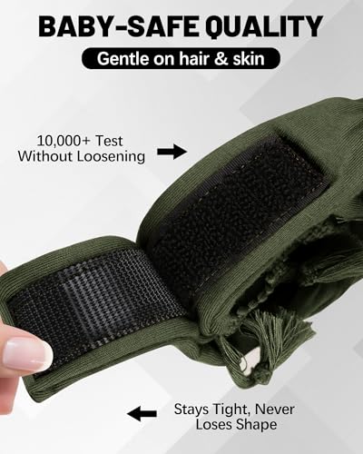 Ababalaya Adjustable Satin Lined Halo Turban Durag for Men &Women Twisted Tassel Head Wraps - color: Green