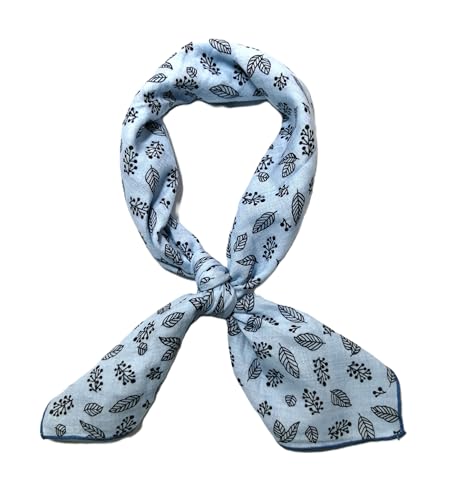 Shanlin Unisex Floral Cotton Square Scarf Bandanas 22x22 inch - color: Leaf-fruit-patterns