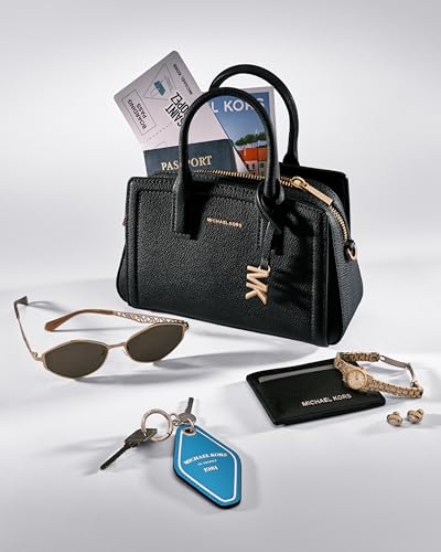 MICHAEL Michael Kors Laila Extra Small Crossbody - color: Silver-tone Hardware/Signature Coated Twill/Rosewood