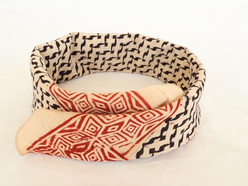 Boho Soft 100% Cotton Bandana, Bohemian Style Cotton Neck Scarf, Women Men Girl Boys Bandana, Handblock Printed Scarf 21X21 Inches