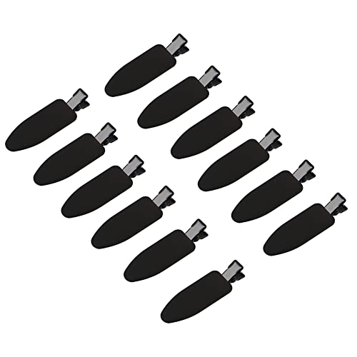 Flat Hair Clips Makeup Hair Clips for Bangs 24 Cont (light colors & Black)… - color: Light & Black