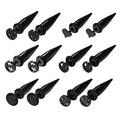 Aroncent 12PCS Stainless Steel Fake Tapers Mens Earrings Illusion Tunnel Cheater Piercing Jewelry Set for Men Women - color: A6