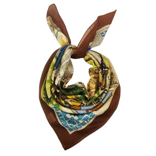 Large Cotton Bandana Lightweight Head Hair Scarf Headbands Wraps Cover Handkerchiefs for Women Men 25 x 25 inch - color: Rt27