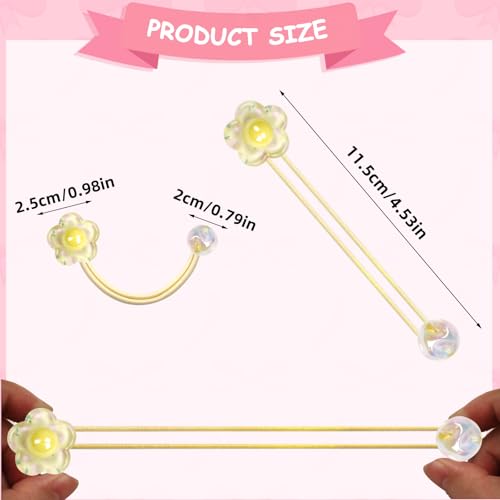 12PCS Ball Charm Hair Ties for Little Girls,Colored Bead Rubber Band Bubble Hair Ties with Balls No Damage Ponytail Holders for Toddler Girls (Pink, Purple, Blue, Rose Red, Light Green,Yellow) - color: Pink, Purple, Blue, Rose Red, Light Green,Yellow