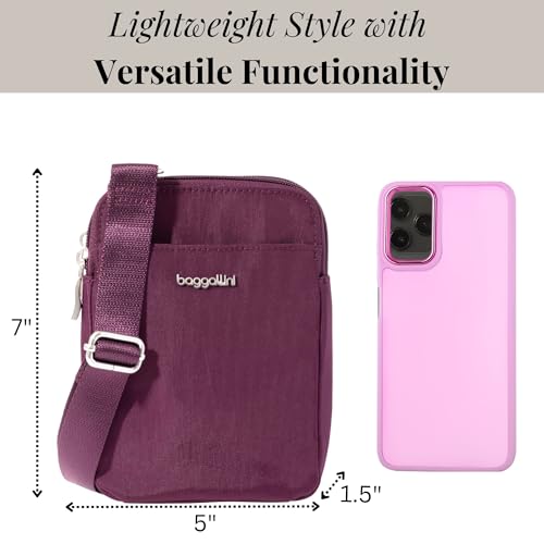 Baggallini Women's Modern Take Two Rfid Crossbody - color: Mulberry